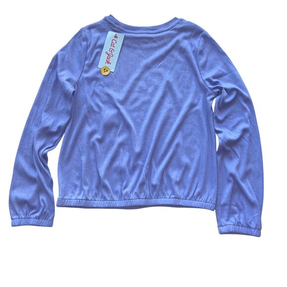 Cat & Jack Long-Sleeve Top Striped Turtleneck & Floral PJ Tank Girls M/8 (3-Pk) - Picture 5 of 13